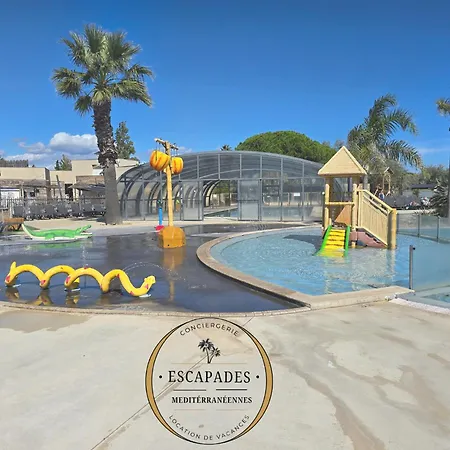 Le Cocon Mobil A 150 M De La 5 Etoiles Les Dunes Parc Aquatique Torreilles